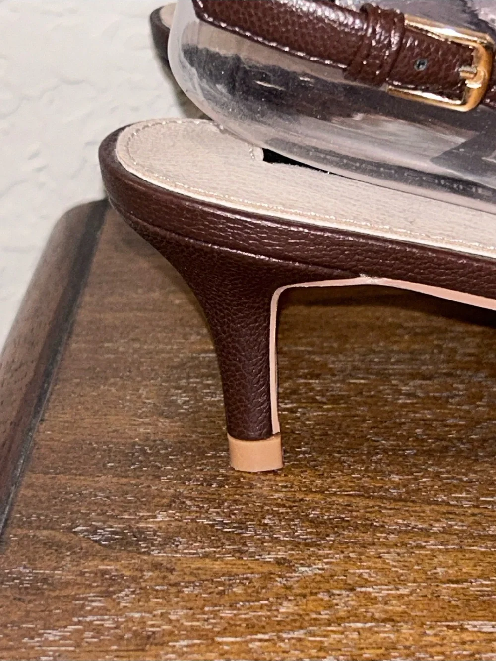 French Connection Quinn Slingback Pointed Kitten Heel Shoes